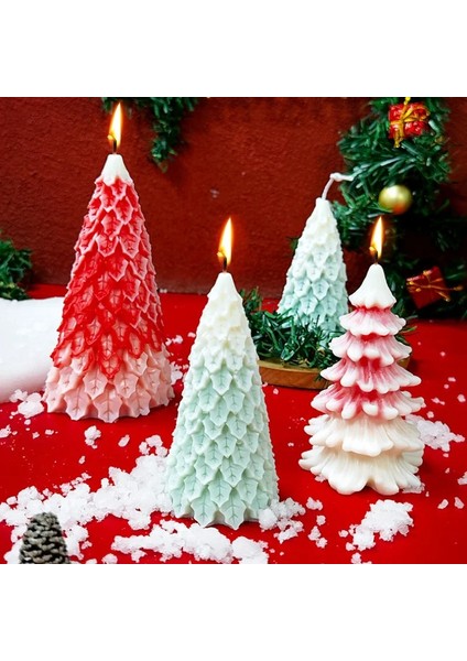 Ağlayan Çam B Stili Noel Baba Noel Ağacı Şapka Mum Silikon Kalıp Dıy Kardan Adam Mum Yapımı Reçine Sabun Kalıp Yılbaşı Hediyeleri Zanaat Ev Dekor (Yurt Dışından)