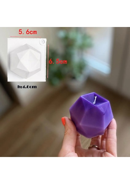 Elma Tarzı 3D Kalp Silikon Mum Kalıp Soya Balmumu Uçucu Yağ Aromaterapi Mum Malzeme Balmumu Diy Sabun Kalıpları Hediyeler (Yurt Dışından)