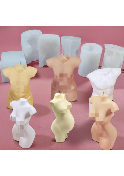 No.14 Tarzı 3D Vücut Mum Kalıp Silikon Kalıp Erkek Kadın Kadın Tasarım Reçine Kalıp Aromaterapi Alçı Kalıpları Sabun Kalıbı Mum Yapımı (Yurt Dışından) modelleri