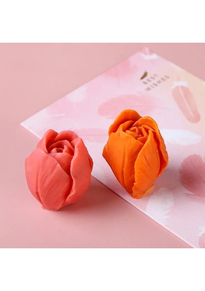 S Tarzı 3D Lale Mum Kalıbı El Yapımı Dıy Çiçek Sabunu Silikon Kalıp Çikolatalı Kek Kalıbı Silikon Kalıp Sabun Formları Sabun Yapımı Malzemeleri (Yurt Dışından)