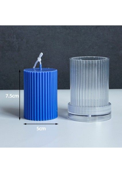 Bir Stil Dıy Uzun Fırça Tutucu Şerit Mum Kalıbı Plastik Yuvarlak Kare Şekil Yapımı Mum Kalıbı Mum Yapımı Kavanoz Mum Yapımı Kalıpları (Yurt Dışından)