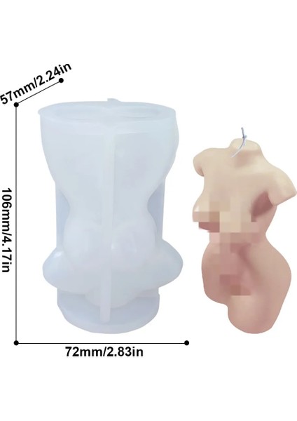 No.2 Tarzı 3D Vücut Mum Kalıp Silikon Kalıp Erkek Kadın Kadın Tasarım Reçine Kalıp Aromaterapi Alçı Kalıpları Sabun Kalıbı Mum Yapımı (Yurt Dışından)