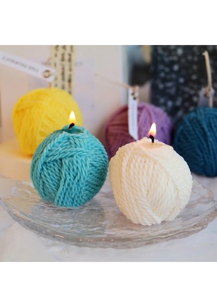 G Tarzı Yaratıcı Iplik Topu Silikon Mum Kalıp Dıy Yün Geometri Mum Yapımı Kek Reçine Sabun Kalıp Hediyeler Zanaat Malzemeleri Ev Dekor (Yurt Dışından) modelleri