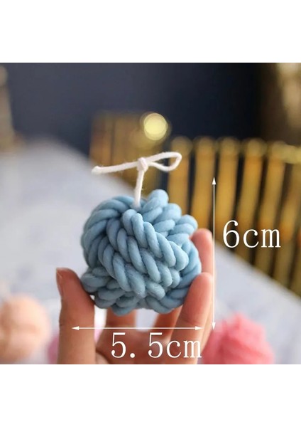 Haicheng Shop No.5 Tarzı Yeni 3D Silikon Yün Mum Kalıpları Kore Mum Kalıbı Yün Top Tasarım El Yapımı Soya Mumları Aroma Balmumu Sabun Kalıpları Yapımı (Yurt Dışından)