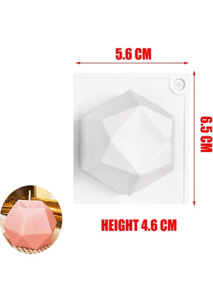 C Stili 6 Kaviteler 3D Küp Pişirme Mus Kek Kalıbı Silikon Kare Kabarcık Tatlı Kalıpları Kek Tepsisi Mutfak Bakeware Mum Alçı Kalıp (Yurt Dışından)