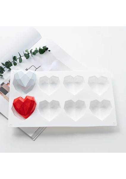 8 Bir Stil 3D 8 Odalı Aşk Mum Silikon Kalıp Dıy Kalp Aromatik Mum Yapımı Sabun Reçine Kalıp Düğün Hediyeleri Zanaat Malzemeleri Ev Dekor (Yurt Dışından)