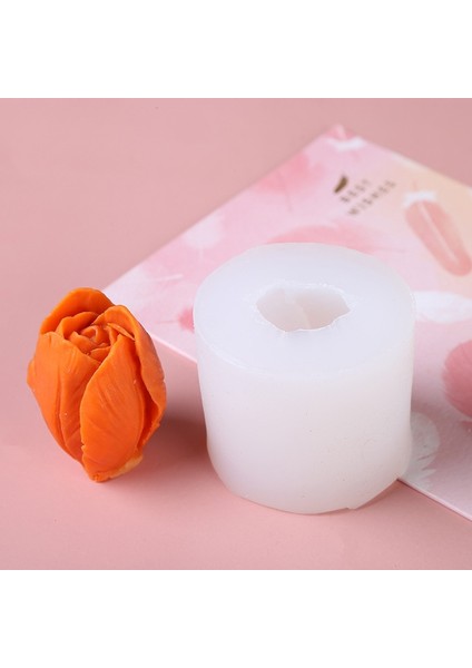 M Tarzı 3D Lale Mum Kalıbı El Yapımı Dıy Çiçek Sabunu Silikon Kalıp Çikolatalı Kek Kalıbı Silikon Kalıp Sabun Formları Sabun Yapımı Malzemeleri (Yurt Dışından)
