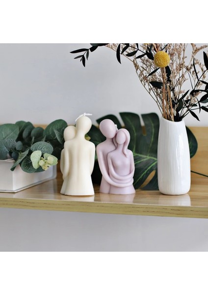 Ben Stil Büyük 3D Romantik Çift Portre Severler Silikon Mum Kalıp Oyma Sanatı Aromaterapi Alçı Ev Dekorasyon Kalıp Düğün Hediyesi (Yurt Dışından) modelleri