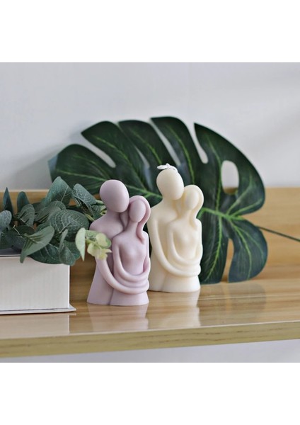Ben Stil Büyük 3D Romantik Çift Portre Severler Silikon Mum Kalıp Oyma Sanatı Aromaterapi Alçı Ev Dekorasyon Kalıp Düğün Hediyesi (Yurt Dışından) indirimleri