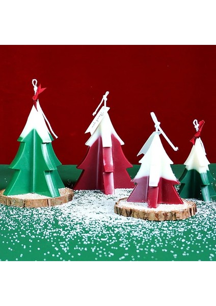 L Tarzı Noel Dekorasyon Dıy El Yapımı Mum Kalıp Aroma Mum Yapımı Malzemeleri Büyük Üç Boyutlu Noel Ağacı Akrilik Kalıp (Yurt Dışından) fiyatları