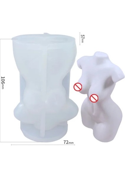 C Stili Dıy Sanat Kadın Heykeli Venüs Silikon Mum Kalıpları Alçı Portre Kalıp Heykel Kalıp Mum Buzlu Kek Çikolata Yapma Kalıp (Yurt Dışından)