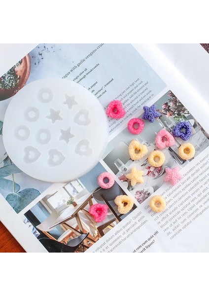Resim Stili Olarak Diy Kek Mum Dekorasyon Silikon Kalıp Donut Daire Reçine Kalıp Çikolata Bisküvi Kalıbı Kek Dekorasyon Araçları Pasta Araçları (Yurt Dışından)