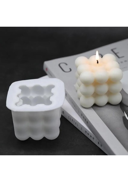 3D Küp L Stili Kare Küp Mum Kalıp Soya Balmumu Uçucu Yağ Aromaterapi Mum Dıy Bulut Şekli Mum Malzeme Balmumu 3D Silikon Kalıp (Yurt Dışından) fiyatları