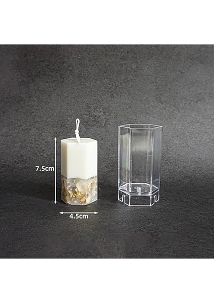 Altıgen Tarzı Geometrik Mum Silikon Kalıp Diy Aroma Alçı Alçı Kalıp El Yapımı Difüzör Taş Sabun Yapımı Kil Balmumu El Sanatları Ev Süsleme (Yurt Dışından)