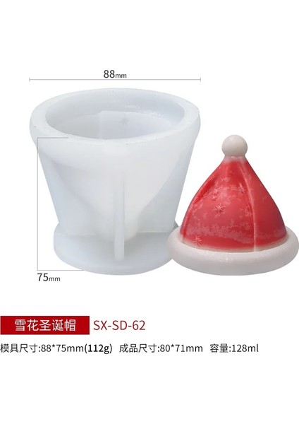 No.3 Tarzı Noel Kalıp Santa Kardan Adam El Sanatları Için Silikon Kalıplar 3D Sabun Yapma Ürünleri Vücut Mum Yapma Malzemeleri Silcone Kalıpları Kalıp (Yurt Dışından)