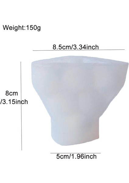 Üçgen Top Stili Aşk Kalp Şekli Mum Kalıbı Soya Balmumu Silikon Mum Kalıbı Küp Aromaterapi Kalıpları Alçı El Yapımı Soya Aroması Balmumu Sabun Kalıbı (Yurt Dışından)