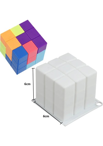 3 Adet Mini Küp Stili Yeni 3D Küp Soğan Silikon Mum Kalıpları Aromaterapi Mum Kalıbı Dıy El Yapımı Mum Malzeme Reçine Kalıp Mum Yapımı Malzemeleri (Yurt Dışından)