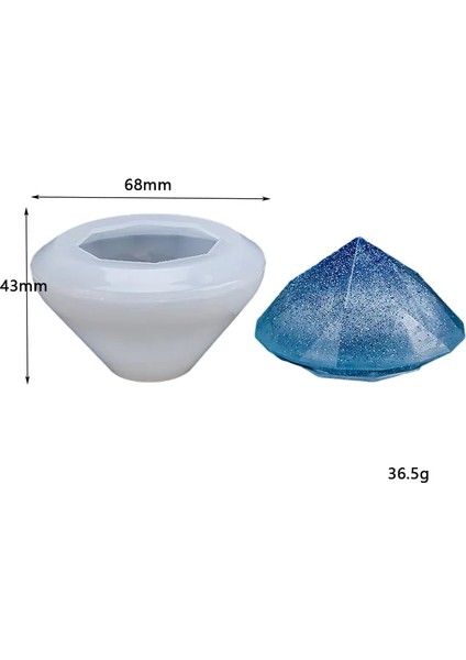 Elmas-M Tarzı Diy Piramit Mum Kalıp Küp Silikon Kalıp Elmas Geometri Aracı Üçgen Piramit Epoksi Reçine Kalıpları Mum Yapımı Malzemeleri (Yurt Dışından)