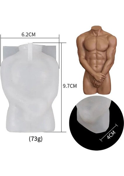 Utangaç Adam Tarzı Yeni Kalıplar 3D Yüz Mum Vücut Mum Kalıpları Mum Yapımı Için Kalıp Candl Kalıp Dıy Epoksi Reçine El Sanatları Moule Bougie Kerzenform (Yurt Dışından)
