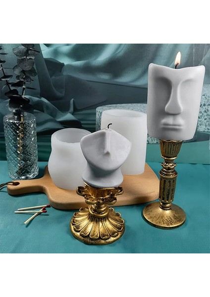 Utangaç Adam Tarzı Yeni Kalıplar 3D Yüz Mum Vücut Mum Kalıpları Mum Yapımı Için Kalıp Candl Kalıp Dıy Epoksi Reçine El Sanatları Moule Bougie Kerzenform (Yurt Dışından)
