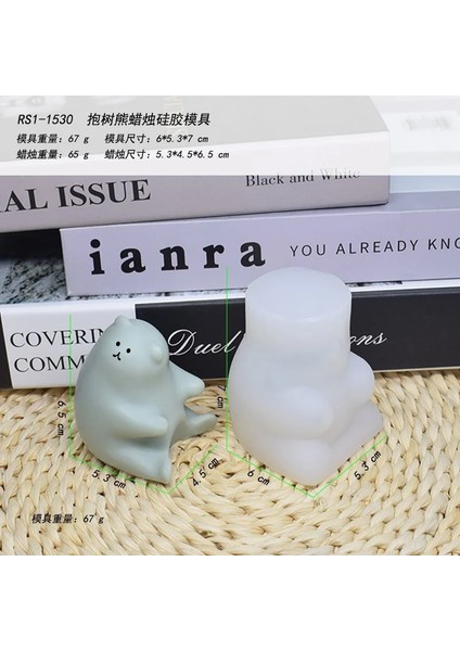 Sevimli Tarzı Yeni Noel Mum Silikon Kalıp Dıy Üç Katmanlı Noel Ağacı Küçük Ayı Kokulu Alçı Epoksi Kalıpları Kek Sabun Yapımı Setleri (Yurt Dışından)