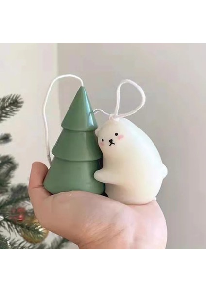 Sevimli Tarzı Yeni Noel Mum Silikon Kalıp Dıy Üç Katmanlı Noel Ağacı Küçük Ayı Kokulu Alçı Epoksi Kalıpları Kek Sabun Yapımı Setleri (Yurt Dışından) indirimleri