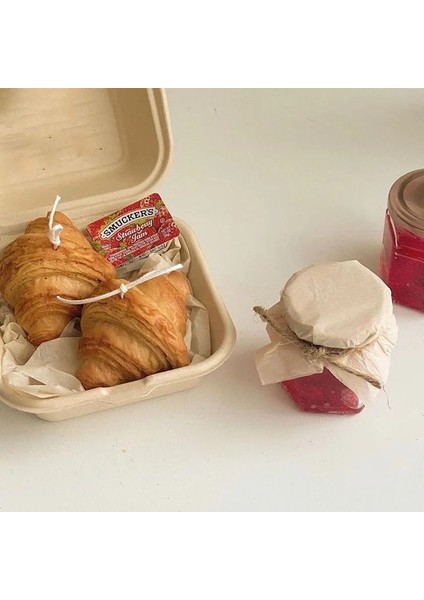Stili Temizle Yaratıcı Simüle Kruvasan Tost Ekmeği Silikon Kalıp Bisküvi Tatlı Gıda El Yapımı Aromaterapi Mum Ev Dekorasyon Yapımı (Yurt Dışından)