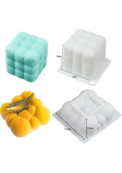 Kanepe Balonu Stili Yeni 3D Küp Soğan Silikon Mum Kalıpları Aromaterapi Mum Kalıbı Dıy El Yapımı Mum Malzeme Reçine Kalıp Mum Yapımı Malzemeleri (Yurt Dışından)