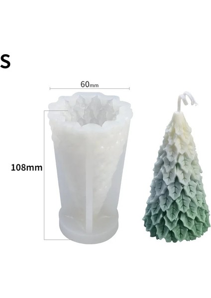 Ağaç Kalıbısd-66 Stili 3D Noel Ağacı Mum Kalıp Mum Yapımı Için Silikon Kalıp Dıy Kokulu Mum Noel Hediyeleri (Yurt Dışından)