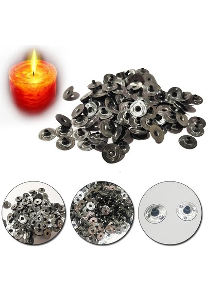 Çok Zanaat Dıy Metal Mum Fitili Sustainers Taşıma Sahipleri Sekmeler Aracı Dayanıklı Mumlu Mumlar Yapımı (Yurt Dışından)