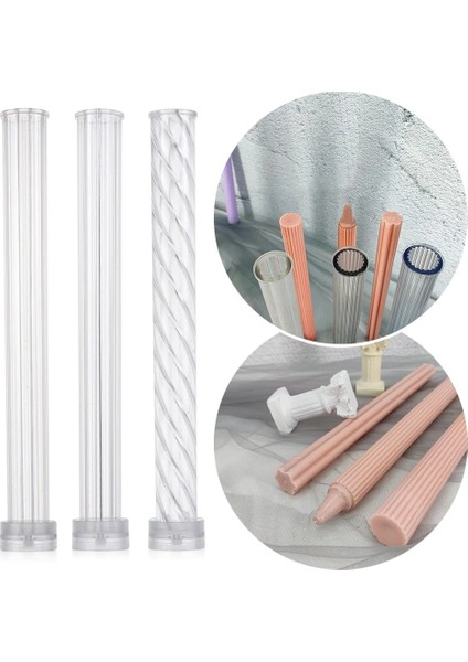 6 Stili Yazın Uzun Kutuplu Mum Kalıp Sabun Yapımı Şerit Maç Büyük Silindir Kaburga El Yapımı Plastik Kil Araçları Dıy Craft Kilise Düğün Malzemeleri (Yurt Dışından) indirimleri
