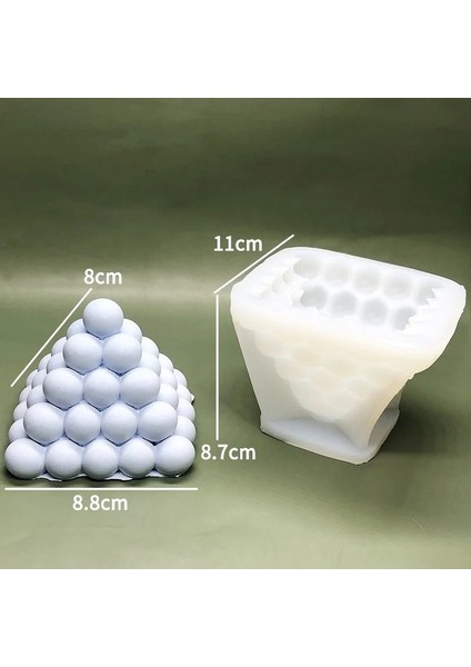 No.5 Tarzı Yuvarlak Küresel Büyük Balmumu Kalıpları Alçı Kalıp Aroma Mumlar 3D Şekil Alçı El Yapımı Silikon Kalıplar Diy Mum Dekorasyon Kalıbı (Yurt Dışından)