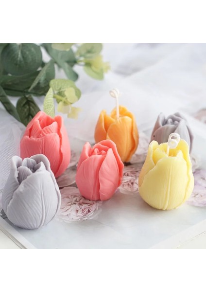 Bulut M Stili 3D Lale Mum Kalıbı El Yapımı Dıy Çiçek Sabunu Silikon Kalıp Çikolatalı Kek Kalıbı Silikon Kalıp Sabun Formları Sabun Yapımı Tedarik (Yurt Dışından)