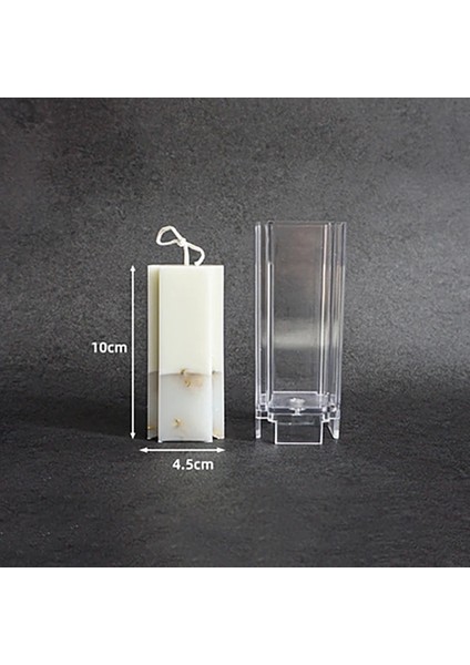 Çapraz Kare Stili 1 Adet Aromaterapi Buz Çiçek Kabartmalı Mum Kalıbı Dayanıklı Akrilik Plastik Mum Kalıp Dıy Noel Dekorasyon Malzemeleri Aracı (Yurt Dışından)