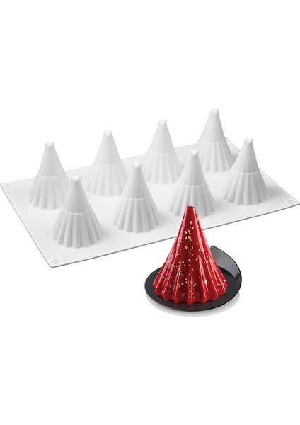 Erik Tarzı 8 Kavite Noel Ağacı Şekilli Silikon Kek Kalıbı Mum Kalıbı Kurabiye 3D Pişirme Araçları Mum Yapımı (Yurt Dışından) fiyatları