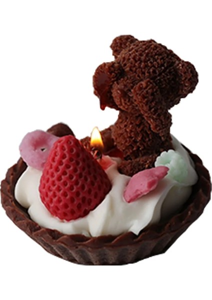 D Stili Boşluk 3D Simülasyon Yumurta Tart Tatlı Sabun Formu Kalıp Utangaç Ayı Hububat Kek Dekorasyon Çikolata Mum Kalıp Dıy Pişirme Kalıbı (Yurt Dışından)