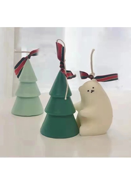 Ayı Stili Noel Ağacı Kutup Ayısı Silikon Mum Kalıp Dıy Fondan Çikolata Kalıp Alçı El Sanatları Sabun Yapma Aracı Ev Dekorasyon Sahne (Yurt Dışından) fiyatları