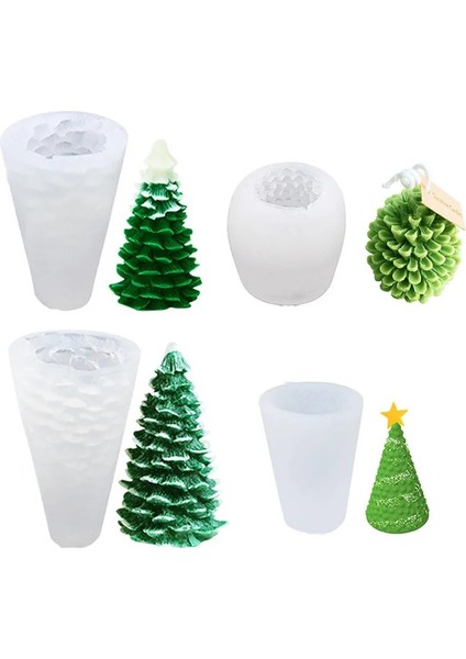 Haicheng Shop C-6.1x6.3cm Stili Noel Serisi Silikon Kalıp Noel Ağacı Şekilli Kalıp Kar Tanesi Aromaterapi Sabun Kalıpları El Yapımı Mum Kalıp Dıy Hatıra (Yurt Dışından)