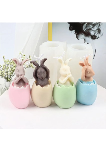 61M Tarzı Paskalya Yumurtaları Bunny Silikon Mum Kalıp Dıy El Yapımı Aromaterapi Mum Alçı Süsler Sabun Kalıp Ev Dekor Malzemeleri (Yurt Dışından) fiyatları