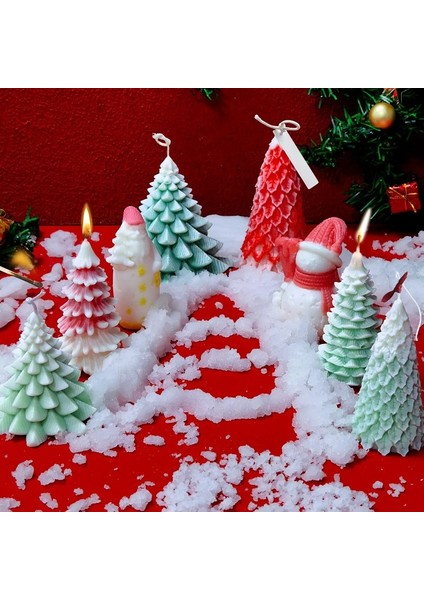 Haicheng Shop No.11 Stili Noel Aromaterapi Mum Kalıbı Dıy Noel Baba Noel Ağacı Alçı El Yapımı Mum Kalıp Noel Sabun Yapımı Kalıp (Yurt Dışından)