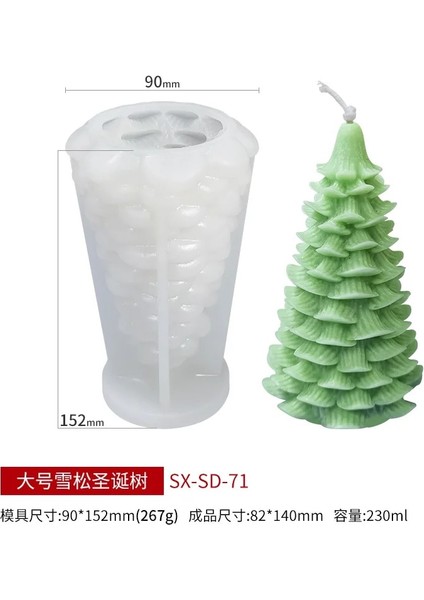 No.9 Tarzı Noel Aromaterapi Mum Kalıbı Dıy Noel Baba Noel Ağacı Alçı El Yapımı Mum Kalıp Noel Sabun Yapımı Kalıp (Yurt Dışından)