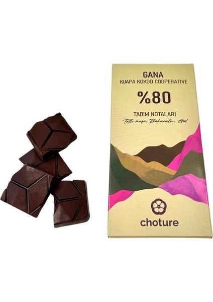 Gana Çikolata %80 Kakao 100 g.