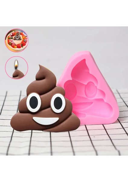 Bordo Tarzı Kaka Mum Silikon Kalıp Dıy El Yapımı Sabun Aromaterapi Alçı Yapma Aleti Kek Fudge Çikolata Pişirme Malzemeleri (Yurt Dışından) fiyatları