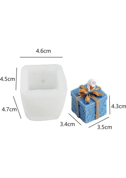 C-4.6x4.5x4.7cm Stili Noel Serisi Silikon Kalıp Noel Ağacı Şekilli Kalıp Kar Tanesi Aromaterapi Sabun Kalıpları El Yapımı Mum Kalıp Dıy Hatıra (Yurt Dışından)