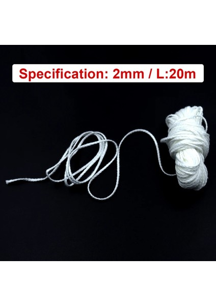 2MMX20M Stili 20M Mum Fitili Dumansız Pamuk Fitil Mumlar Için Mumlar Yapma Alet Takımı Dıy Soya Parafin Mum Yapımı Için (Yurt Dışından)