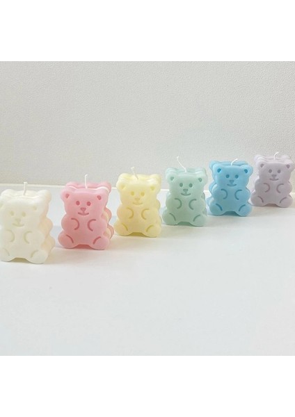 8-Pembe Tarzı Ayı Sandviç Bisküvi Mum Silikon Kalıp Krem Aromaterapi Reçine Kalıp Mum Balmumu Sabun Yapımı El Yapımı Diy El Sanatları (Yurt Dışından) indirimleri