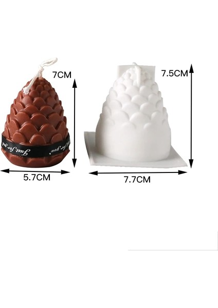 7cm Tarzı 1 Adet 3D Noel Çam Kozalağı Silikon Mum Kalıbı Diy El Yapımı Aromaterapi Mumları Balmumu Çam Kozalağı Mum Yapımı Kalıp (Yurt Dışından) indirimleri