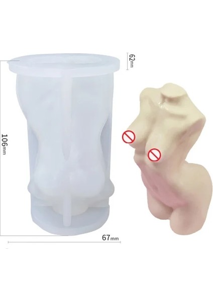 Bir Stil 3D Insan Vücudu Serisi Mum Silikon Kalıp Dıy Busty Kadın Aromatik Mum Yapımı Reçine Sabun Kalıp Hediyeler Zanaat Ev Dekor Malzemeleri (Yurt Dışından)
