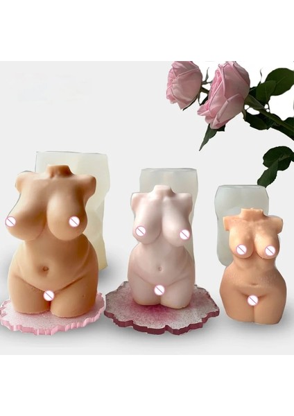 Bir Stil 3D Insan Vücudu Serisi Mum Silikon Kalıp Dıy Busty Kadın Aromatik Mum Yapımı Reçine Sabun Kalıp Hediyeler Zanaat Ev Dekor Malzemeleri (Yurt Dışından)