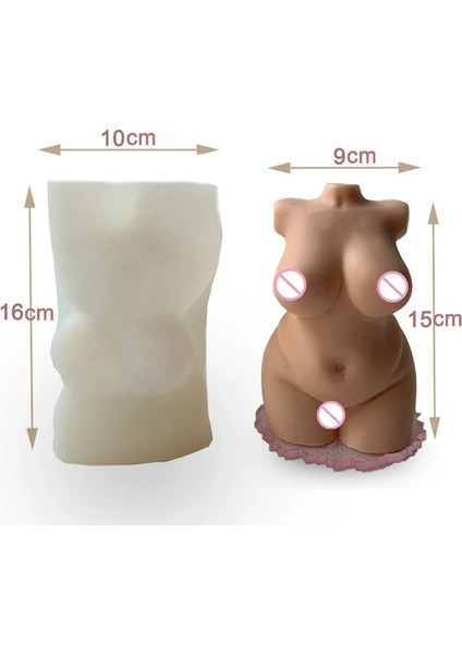 Bir Stil 3D Insan Vücudu Serisi Mum Silikon Kalıp Dıy Busty Kadın Aromatik Mum Yapımı Reçine Sabun Kalıp Hediyeler Zanaat Ev Dekor Malzemeleri (Yurt Dışından)
